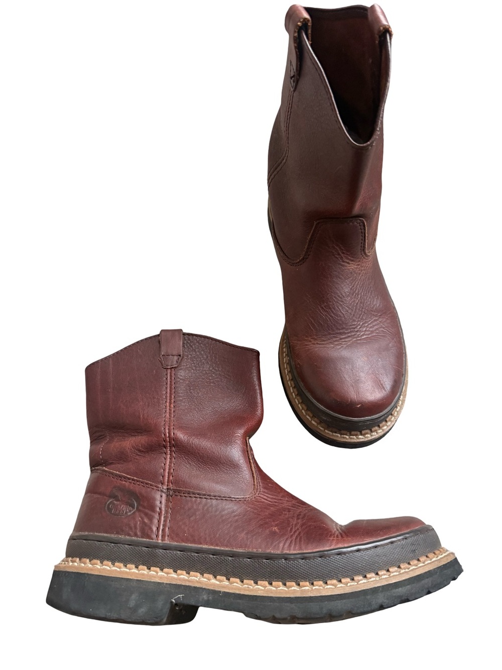 GEORGIA GIANT 11" SOGGY BROWN STEEL TOE WELLINGTON